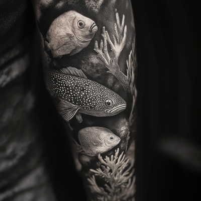 Underwater Tattoo Sleeve