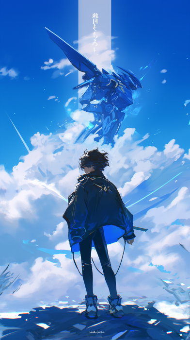 Makoto Shinkai Inspired Anime Poster