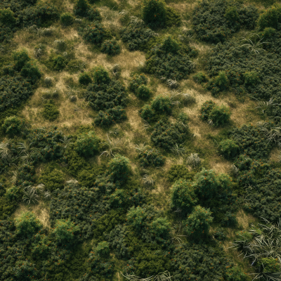 Natural Landscape Top View