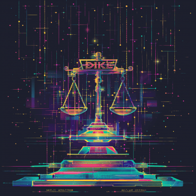 Balance Scale in CryptoPunk Style