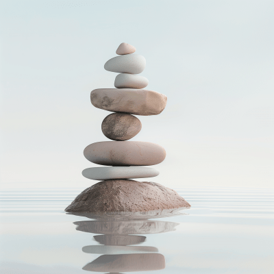 Tranquil Balancing Stones