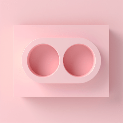 Minimalist Pink Square Design