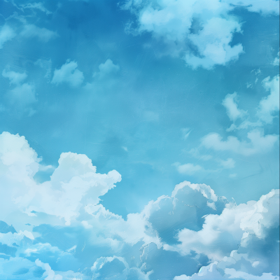 Blue Sky Reflection on Water