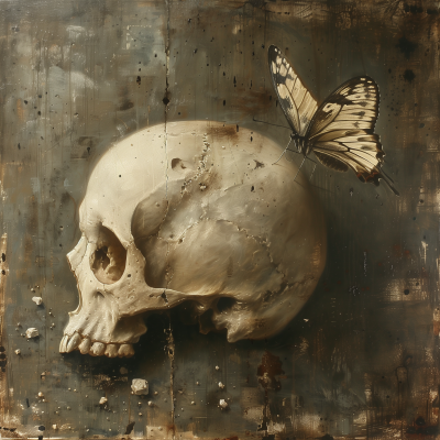 Skull and Butterfly