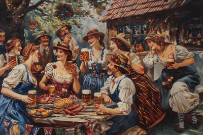 Bavarian Party Illustration