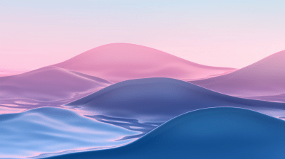 Gradient Waves Desktop Background