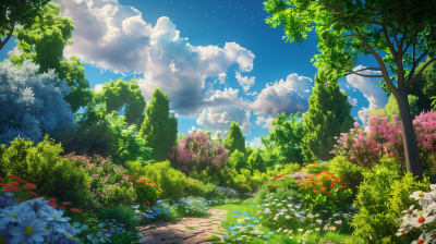 Enchanted Garden Panorama