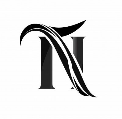 Black and White T N Logo