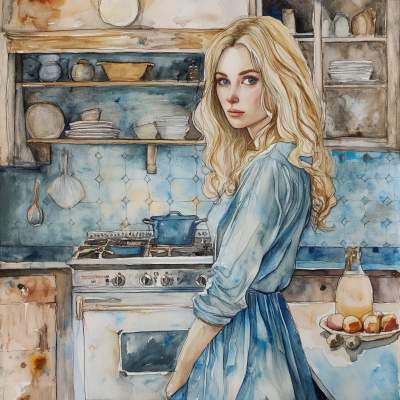 Whimsical Kitchen Illustration