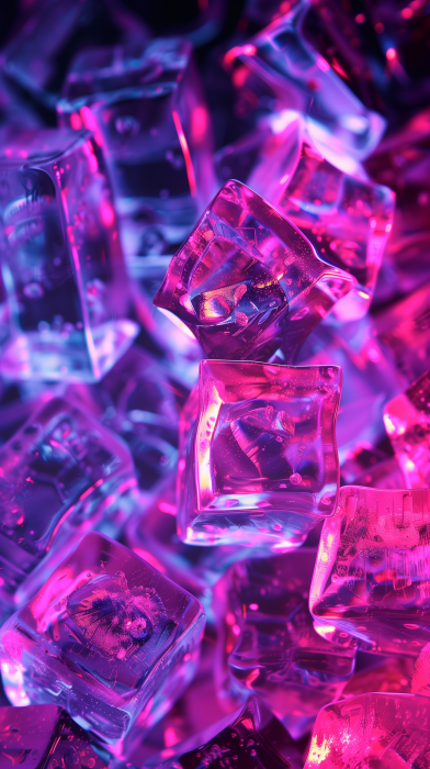 Neon Ice Cubes