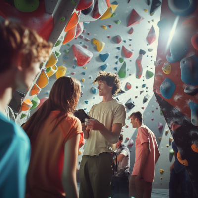 Bouldering Contest Excitement