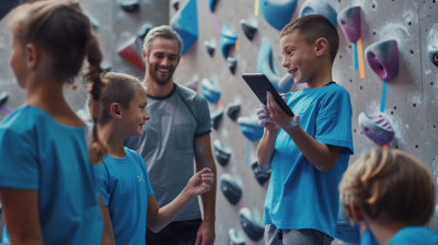 Youth Bouldering Club in Climbing Gym