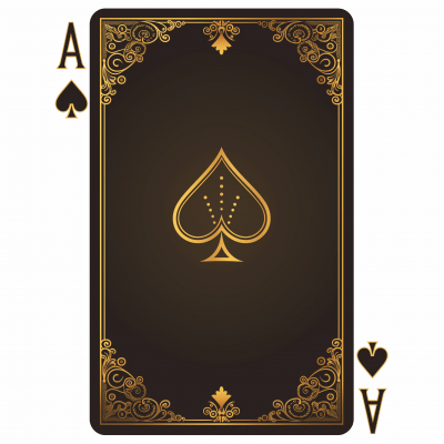 Elegant Gold Playing Card Design