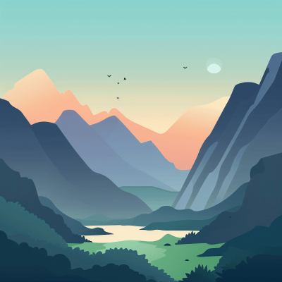 Valley and Mountains