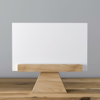 Minimalistic Horizontal Postal Card