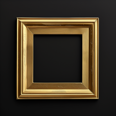 Flat Gold Picture Frame