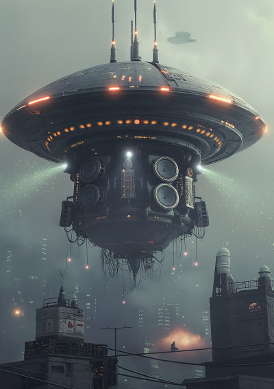 Futuristic UFO Abduction