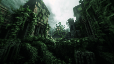 Mythical Medusa in Minecraft Temple Ruins