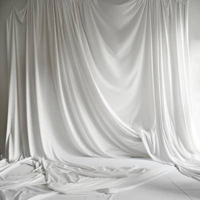 White Fabric Photoshoot Background