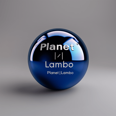 Shiny Blue Sphere with Text