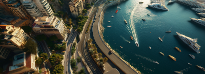 Monaco Grand Prix Aerial View