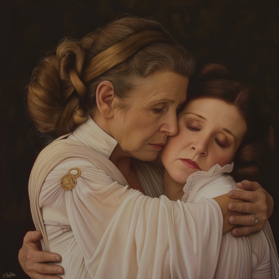 Carrie Fisher and Princess Leia