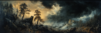 16th Century Norwegian Wilderness Landscape