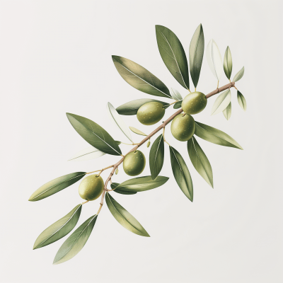 Olive Branch with Olives