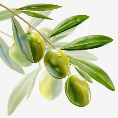 Realistic Olive Branch Illustration