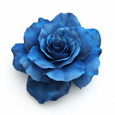 Realistic Blue Rose