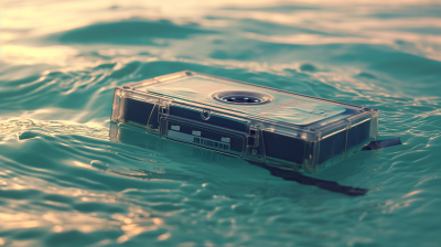 Serene Cassette Tape on Emerald Sea