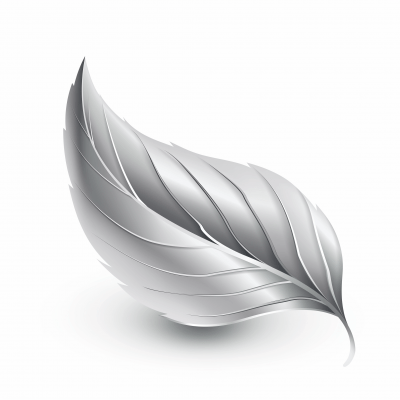 Silver Leaf Logo Icon
