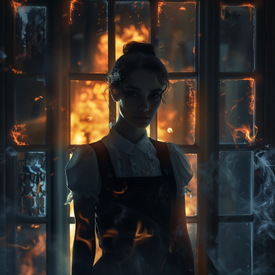 Modern Maid in Burning House