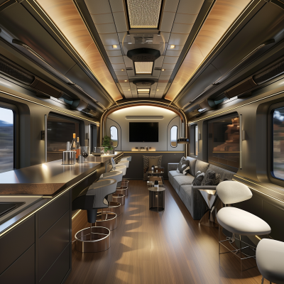 Modern Train Car Interior