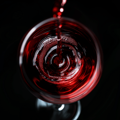 Wine Glass from Above