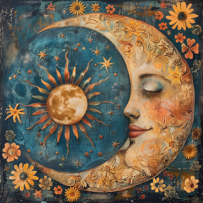 Boho Sun Moon Image