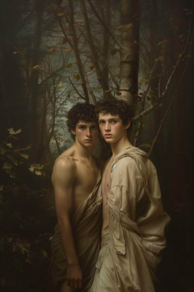 Cain and Abel in the Garden of Eden