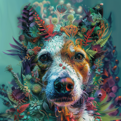 Dog in Glechoma Hederacea in DMT World