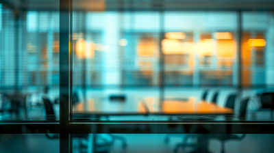 Window with Blurred Office Background