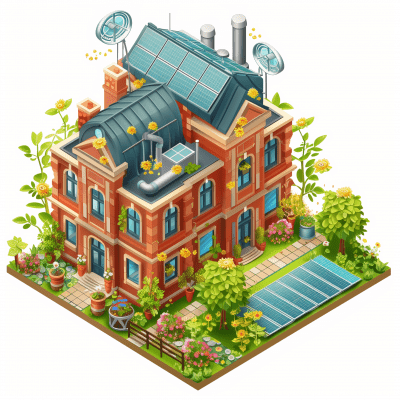 Isometric English Town Hall