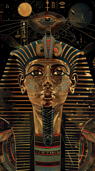 Egyptian Sun God RA Portrait