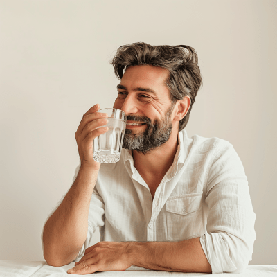 Happy middle-aged man portrait