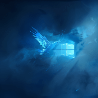 Ethereal Windows 10 Wallpaper with a Twist