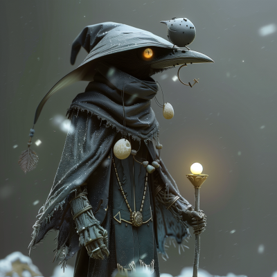 Humanoid Wizard Crow