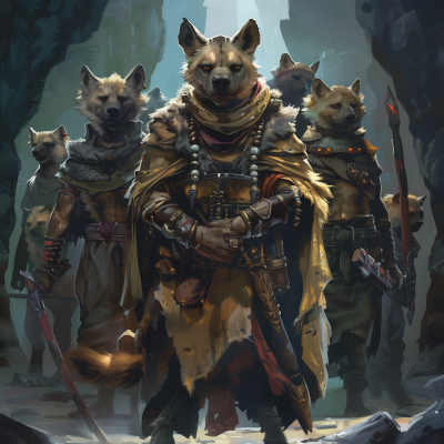 Hyena Warlock Gathering with Troops