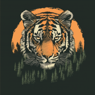 Unit Patch Tiger Face