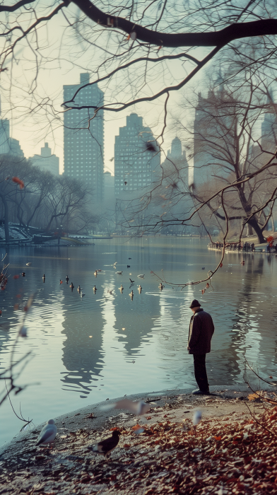Vintage Central Park in New York
