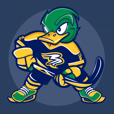 Fierce Duck Hockey Team Logo