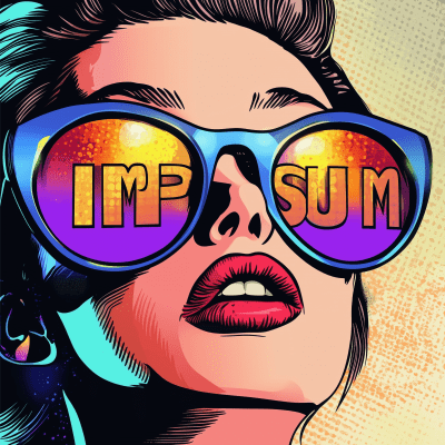 Pop Art Woman with Sunglasses