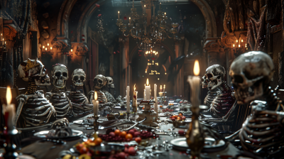 Fantasy Skeleton Banquet